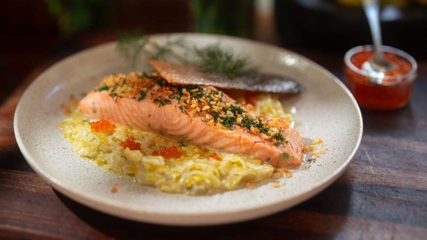 Steamed Salmon